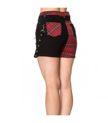 Punk Women Shorts Gothic Fashion Banned Badass Babes Shorts Women Skirt 
